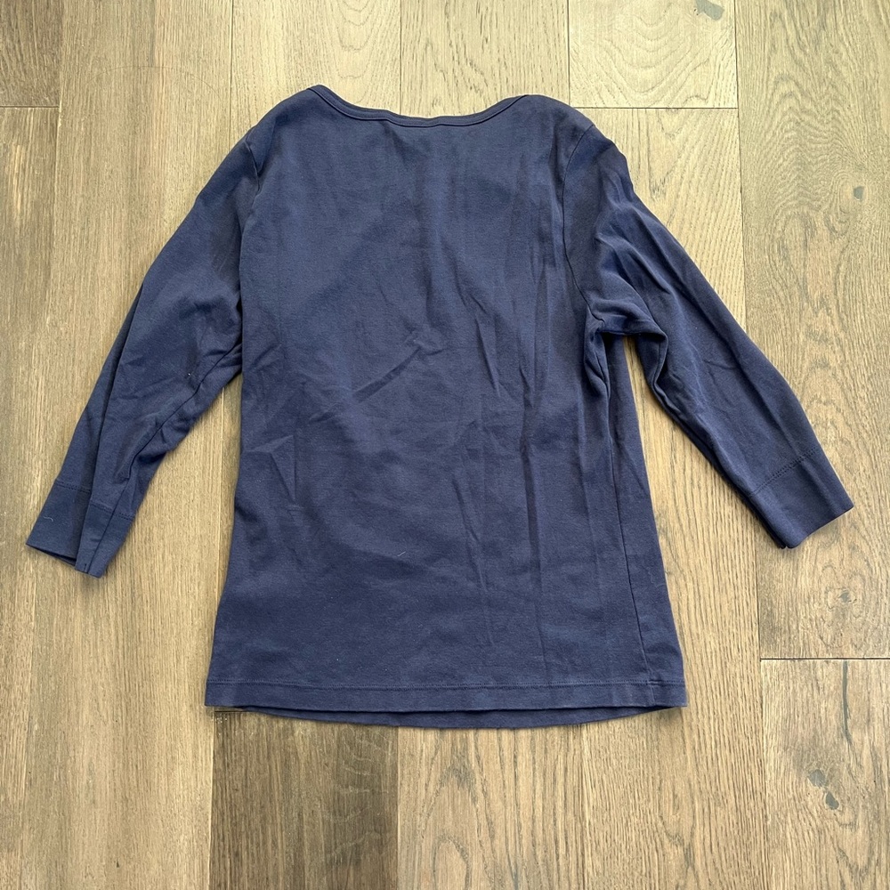 Lilly Pulitzer Boatneck Button Shoulder Top - Picture 2 of 4